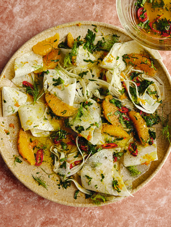 A posh fennel & kohlrabi salad