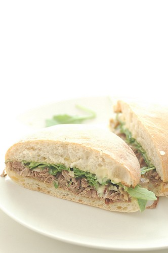 A really good lamb sandwich