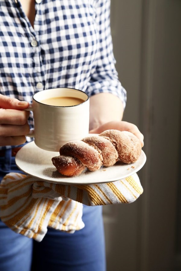 A recipe for 2 doughnuts