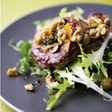 A salad of spring lamb, lemon and olives