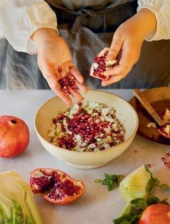 A simple Iranian salad, for summer & winter: summer (Salad shirazi 1)