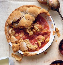 A single-crust pie for particularly juicy plums