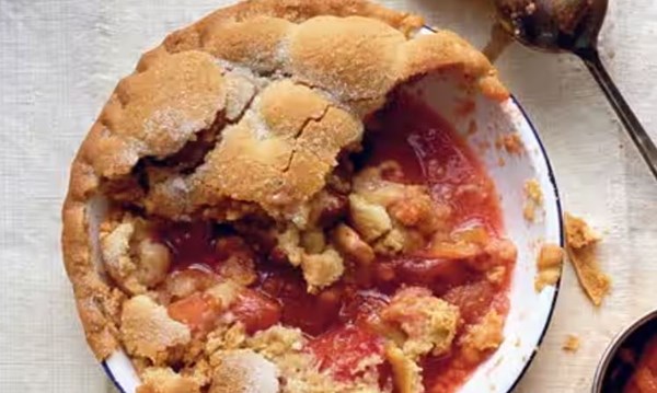 A single-crust pie for particularly juicy plums