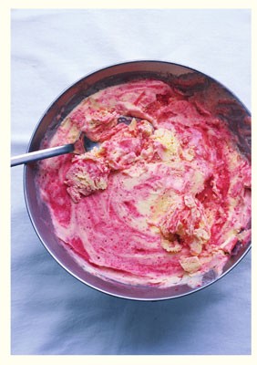 A strawberry ice for a summer's day