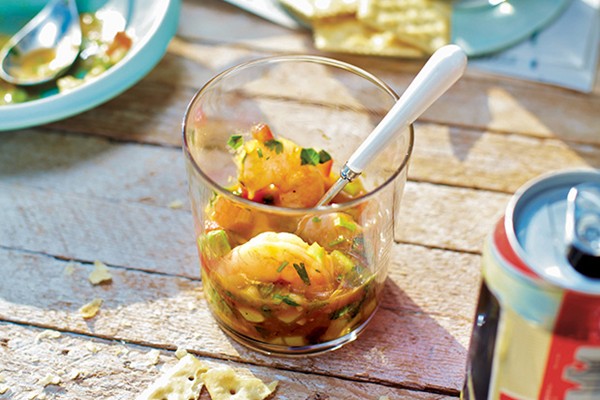 A summer's night shrimp cocktail