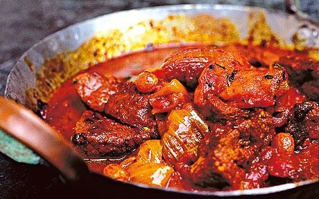A tagine of lamb with apricots