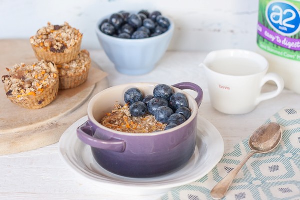 A2 milk carrot cake baked oatmeal