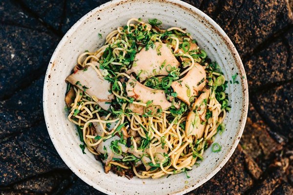 Abalone and XO butter, egg noodles