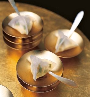 Abalone windmill dumplings