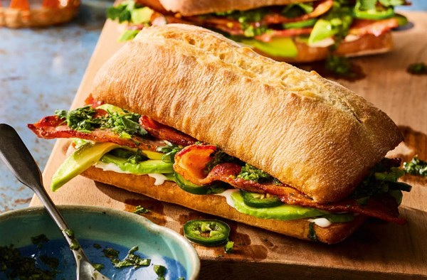 ABC - avocado, bacon & coriander chimichurri sub