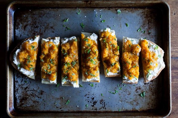 ABC Kitchen's butternut squash on toast