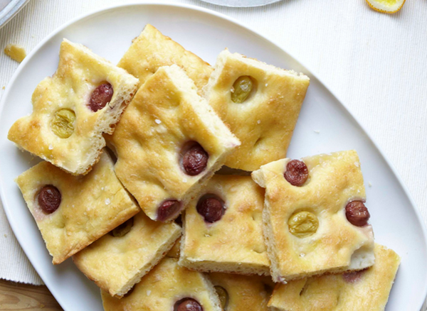 Abruzzo-style grape focaccia
