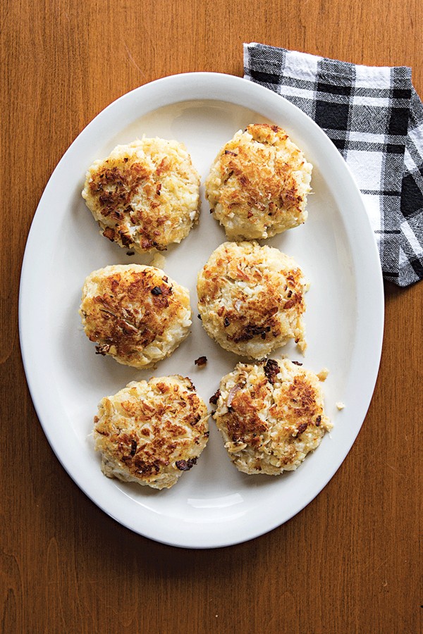 Acadian salt cod cakes
