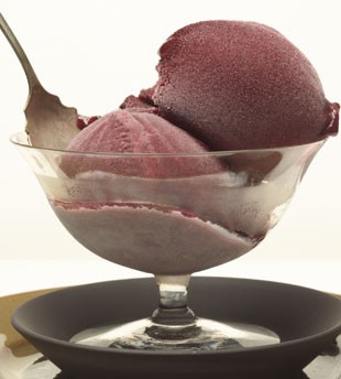 Acai-blackberry sorbet