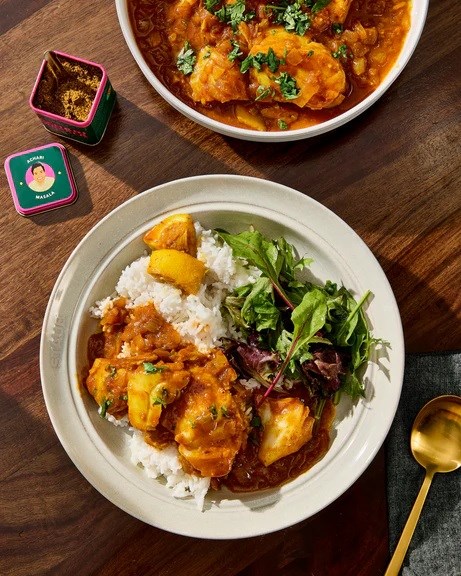 Achari fish curry