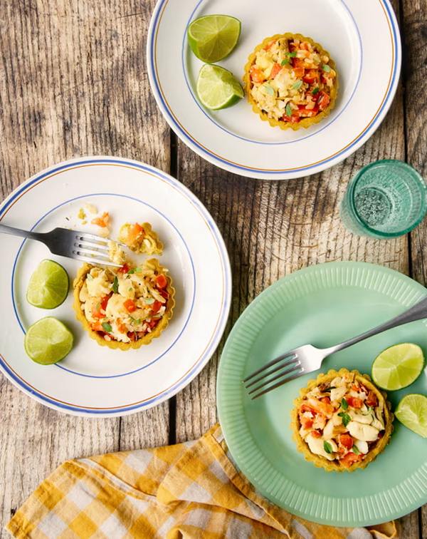 Ackee & saltfish tarts