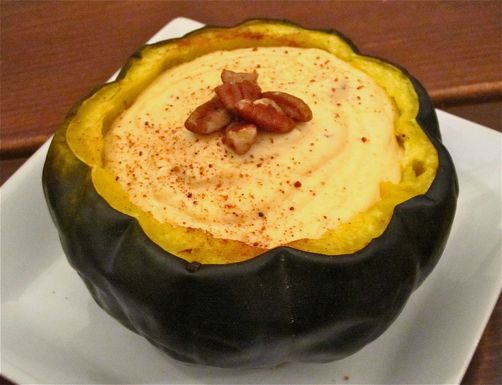Acorn squash fondue
