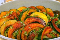 Acorn squash with chile-lime vinaigrette