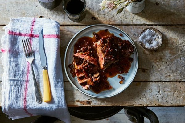 Adam Gopnik's entrecôte with sauce Bercy