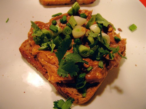 Adam’s Asian peanut butter sandwich