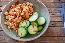 Addictive peanut tofu scramble