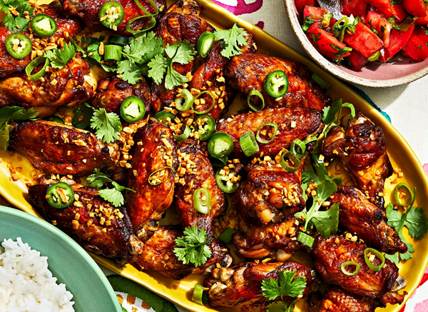 Adobo chicken wings