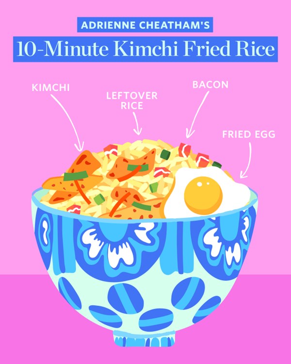Adrienne Cheatham's 10-minute kimchi fried rice 