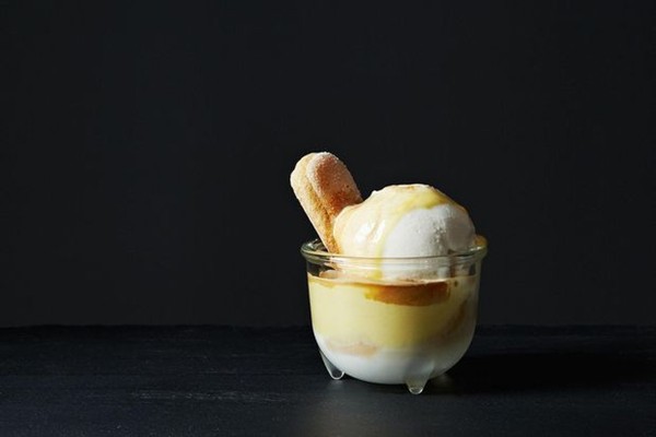 Affogato allo zabaglione