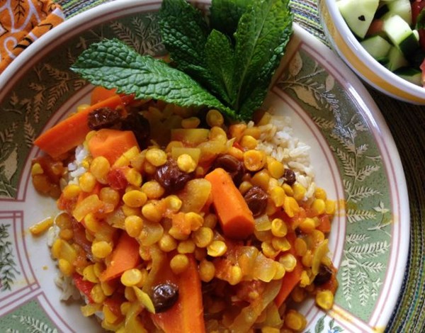 Afghan carrot hotpot