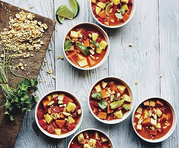 African sweet potato and peanut soup