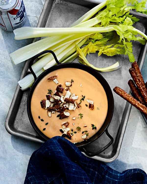 Aged-cheddar and beer dip