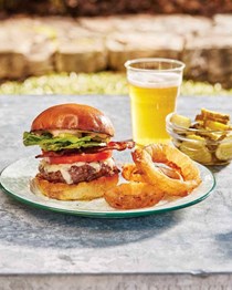 Aged–cheddar-and–Swiss–cheeseburgers