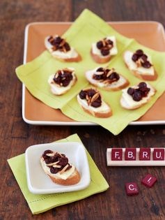 Aged cheddar with dried cherry-almond chutney