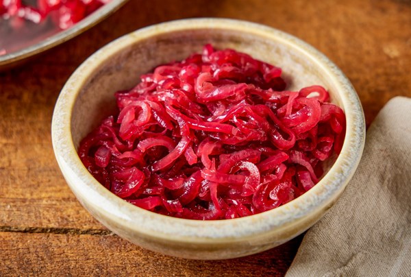 Agrodolce red onions