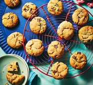Air fryer almond choc chunk Passover cookies