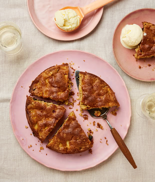 [Air fryer] apple and cinnamon 'pan' cake
