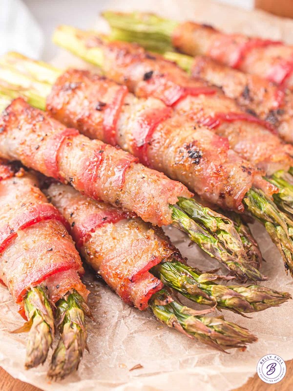 Air fryer bacon wrapped asparagus