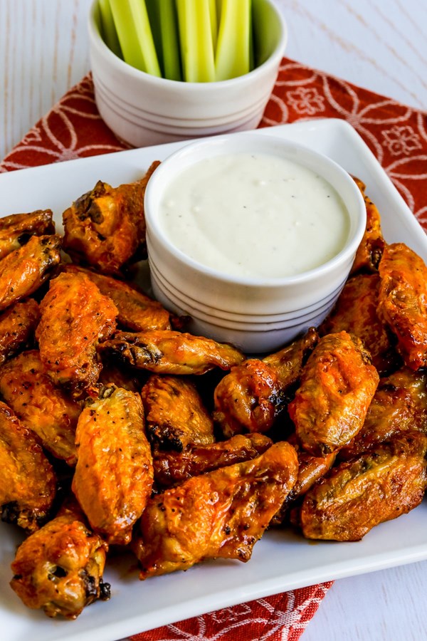 Air fryer Buffalo wings (extra easy)