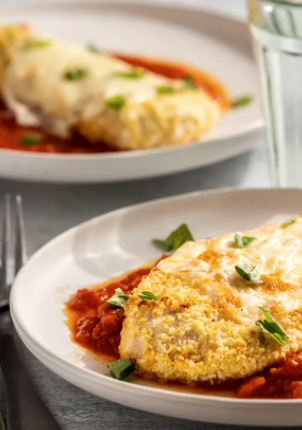 Air fryer chicken Parmesan