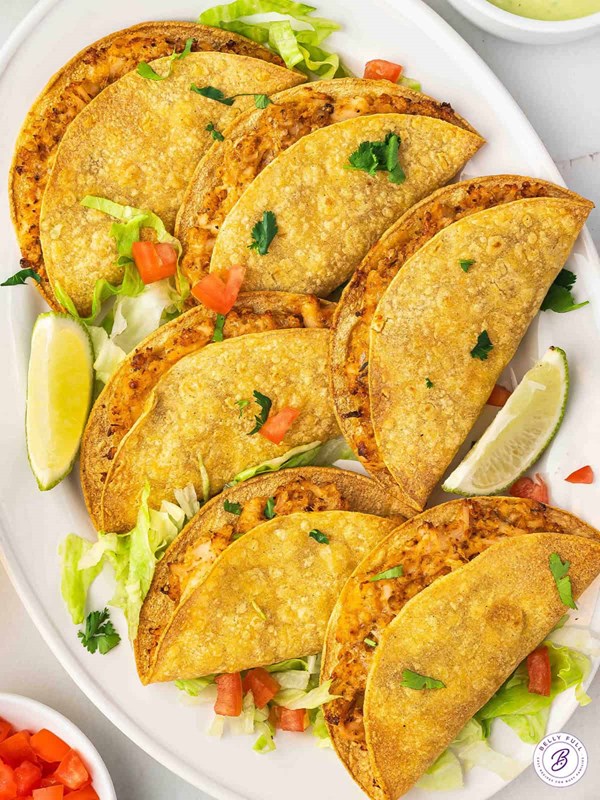 Air fryer chicken tacos