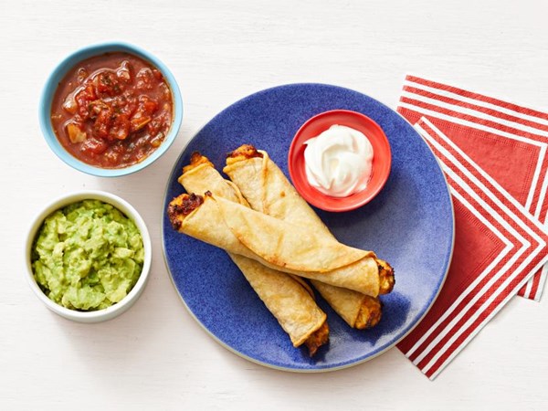 Air-fryer chicken taquitos