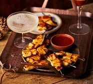 [Air fryer] clementine & chilli halloumi skewers