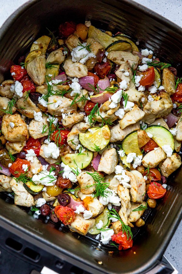 Air fryer Greek chicken