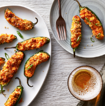Air-fryer jalapeño poppers