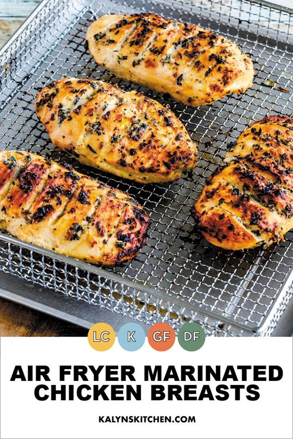 Air fryer marinated chicken breasts