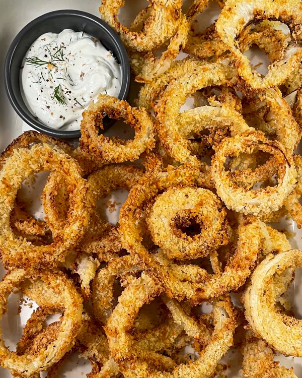 Air fryer onion rings