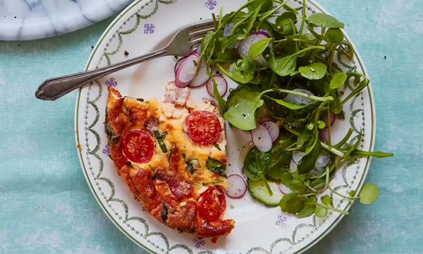 Air fryer (or oven) crustless quiche