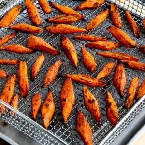 Air fryer (or oven) roasted carrots with Moroccan spice mix
