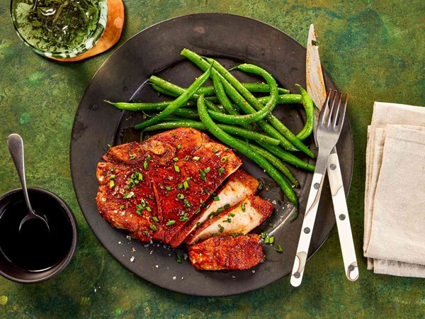 Air fryer pork chops