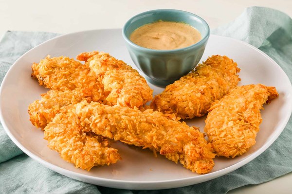 Air fryer potato chip chicken tenders